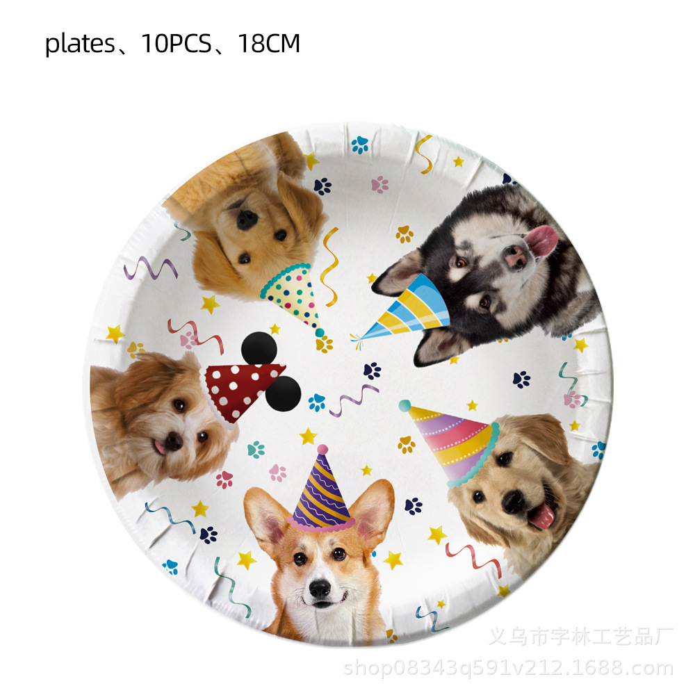 Pet Dog Party Plates Cup Napki - Pet Supplies Discount recension och pris