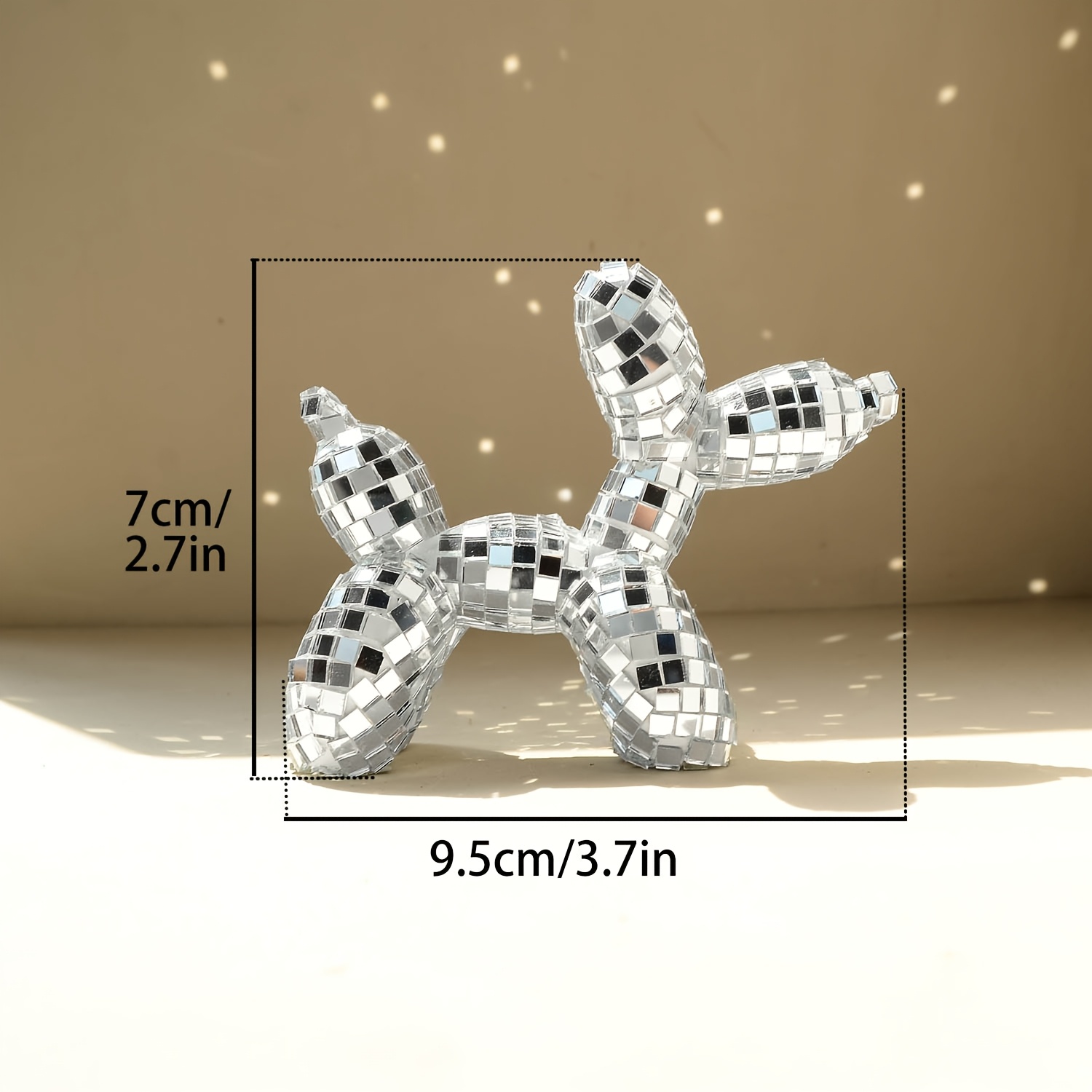 1pc Disco Mirror Balloon Puppy - Pet Supplies Discount recension och pris