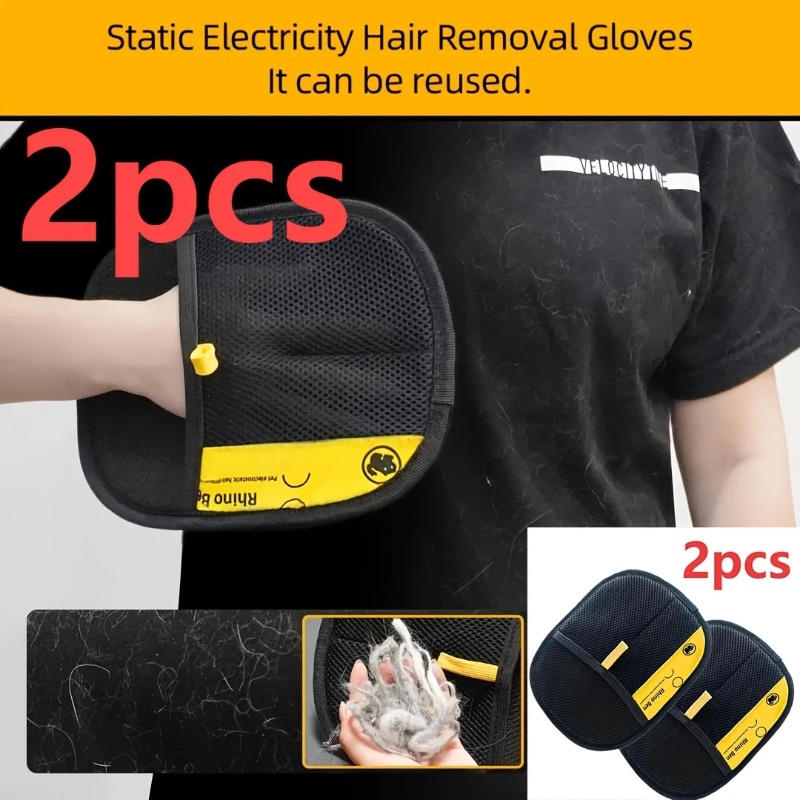 2-Piece Pet Hair Removal Glove - Pet Grooming Glove recension och pris