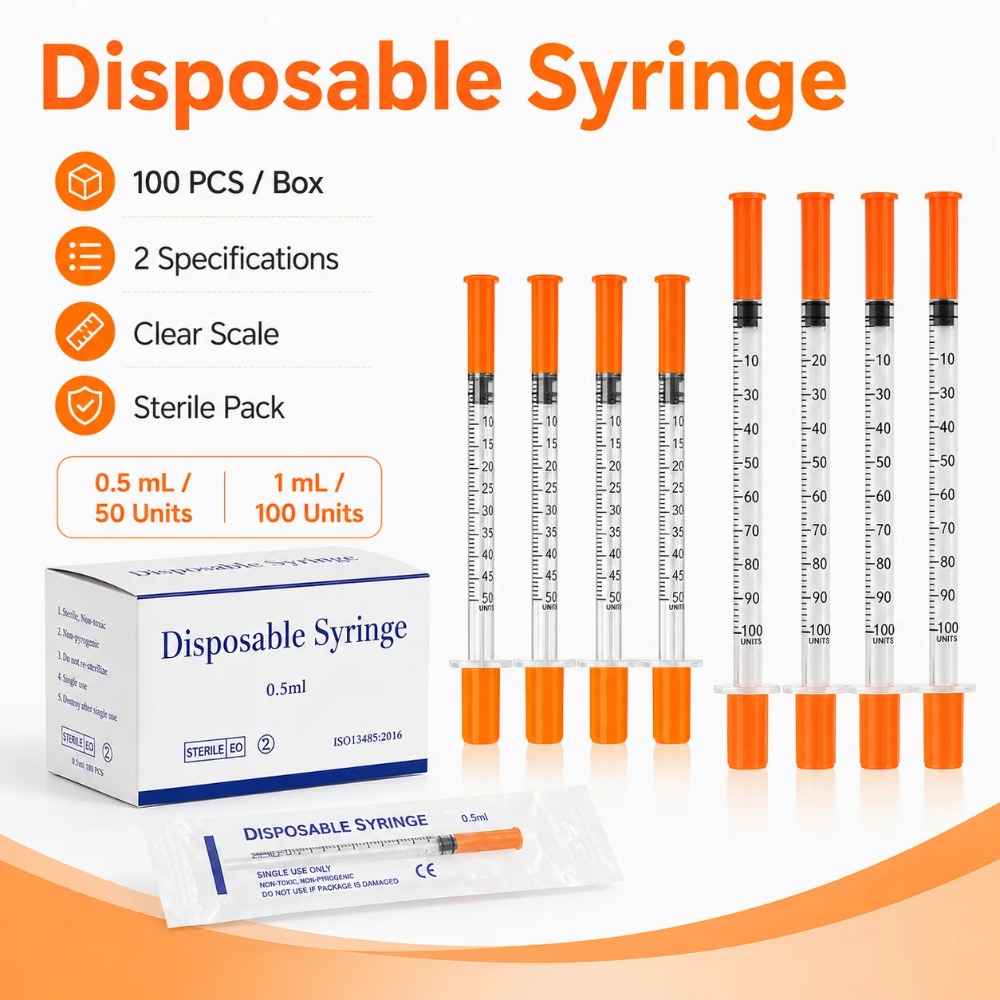 100pcs Disposable Syringe1ml 0 - Pet Supplies Discount recension och pris