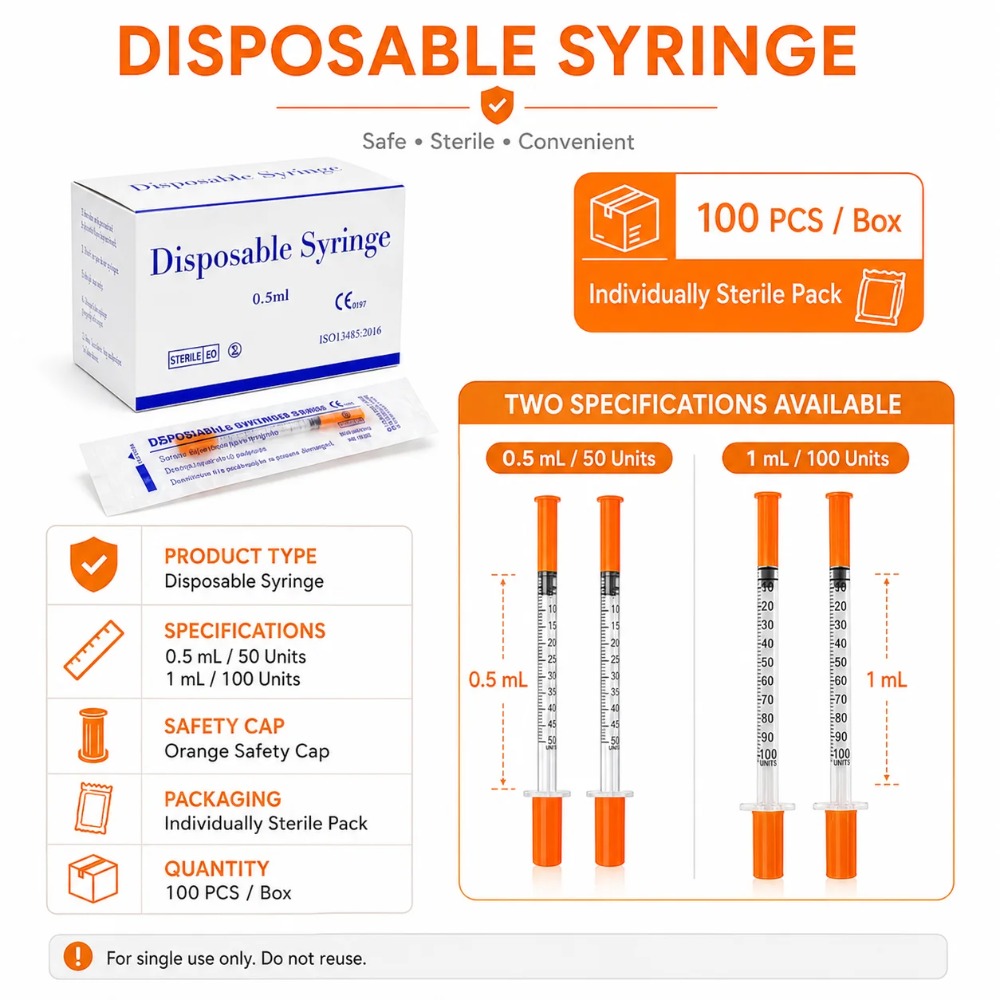100pcs Disposable Syringe1ml 0 - Pet Supplies Discount recension och pris