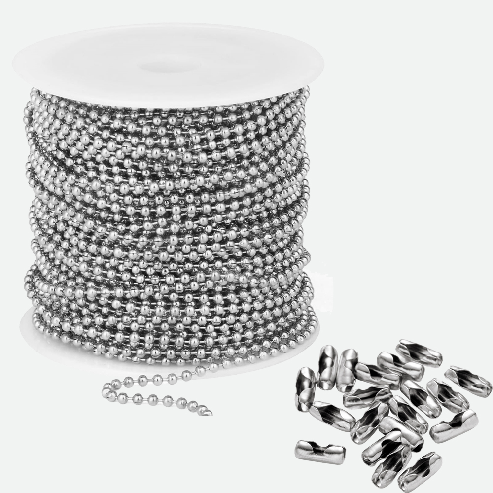10m Stainless Steel Bead Ball  - Pet Supplies Discount recension och pris