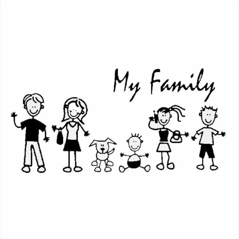 Car Sticker Family Stick Figur - Pet Supplies Discount recension och pris