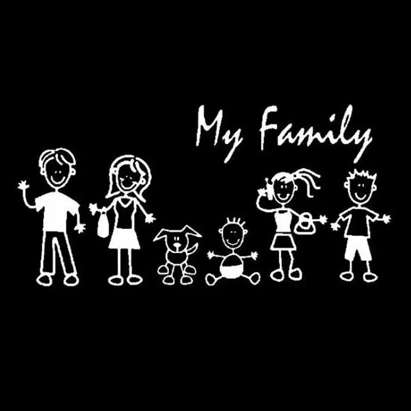 Car Sticker Family Stick Figur - Pet Supplies Discount recension och pris