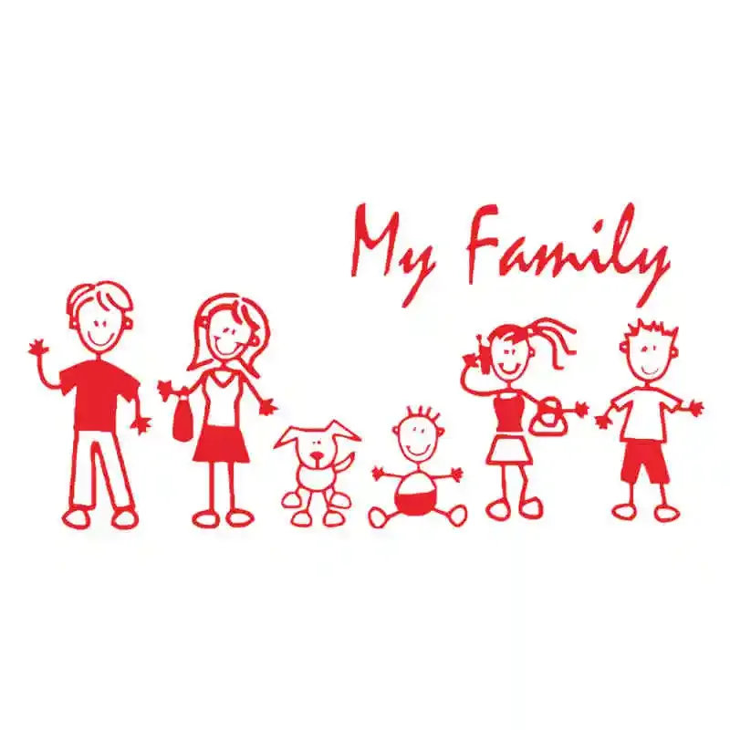 Car Sticker Family Stick Figur - Pet Supplies Discount recension och pris