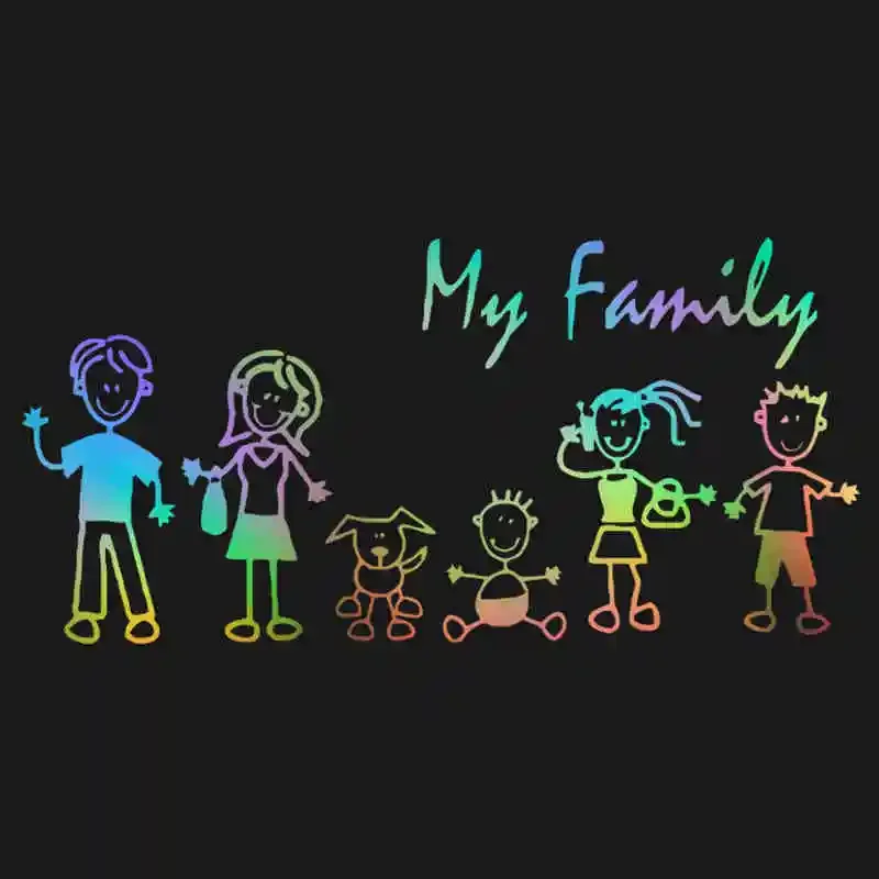 Car Sticker Family Stick Figur - Pet Supplies Discount recension och pris